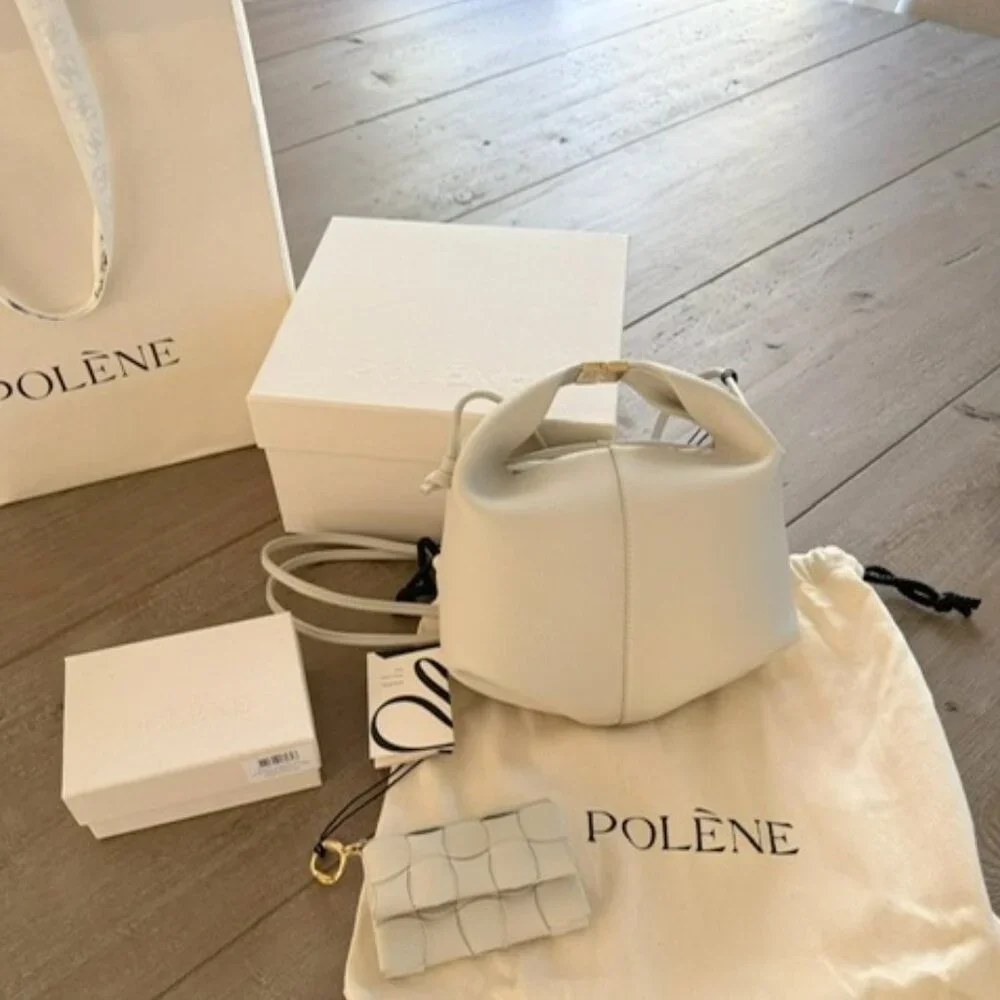 Polene BERI Edition Textured Grain Handbag Crossbody and Neiti Card Holder NWT - Picture 4 of 6